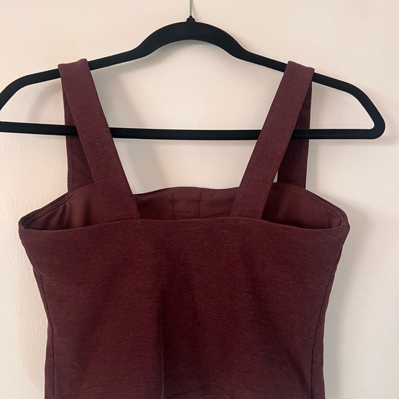 Vuori Elevation Square Neck Tank Top Burgundy - Picture 3 of 5